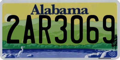 AL license plate 2AR3069