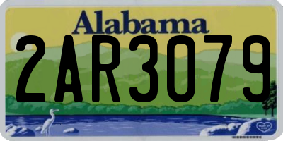 AL license plate 2AR3079