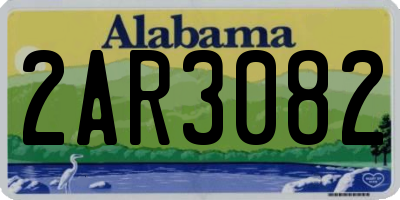 AL license plate 2AR3082