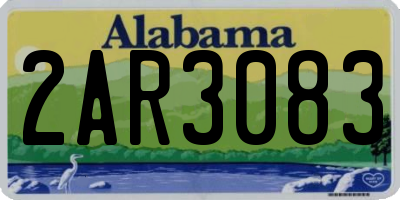 AL license plate 2AR3083