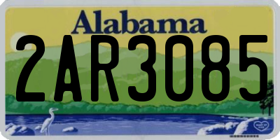 AL license plate 2AR3085