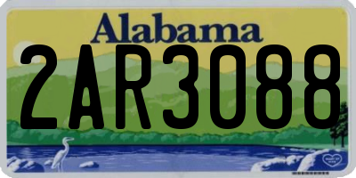 AL license plate 2AR3088