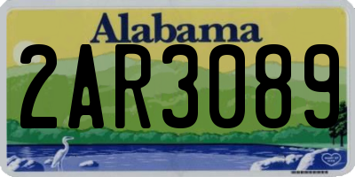 AL license plate 2AR3089