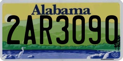 AL license plate 2AR3090