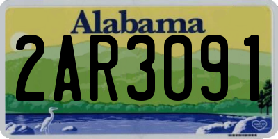 AL license plate 2AR3091