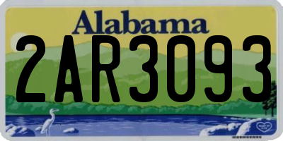AL license plate 2AR3093