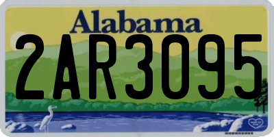 AL license plate 2AR3095