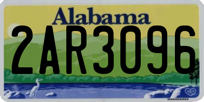 AL license plate 2AR3096