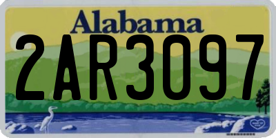 AL license plate 2AR3097