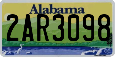 AL license plate 2AR3098