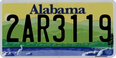AL license plate 2AR3119