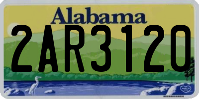 AL license plate 2AR3120