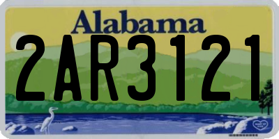 AL license plate 2AR3121