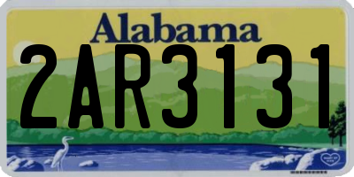 AL license plate 2AR3131