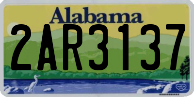 AL license plate 2AR3137