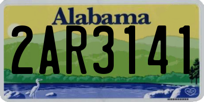 AL license plate 2AR3141