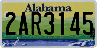 AL license plate 2AR3145
