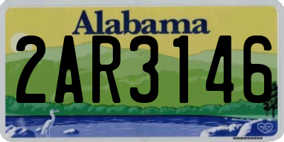 AL license plate 2AR3146