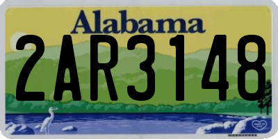 AL license plate 2AR3148