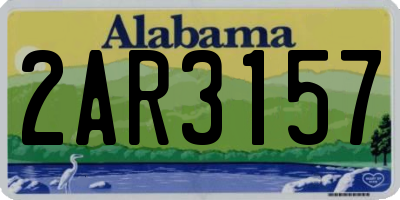 AL license plate 2AR3157