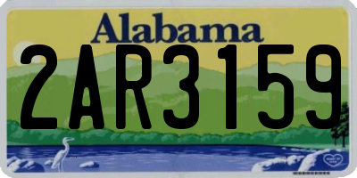 AL license plate 2AR3159