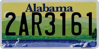 AL license plate 2AR3161