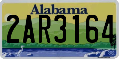 AL license plate 2AR3164
