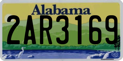 AL license plate 2AR3169