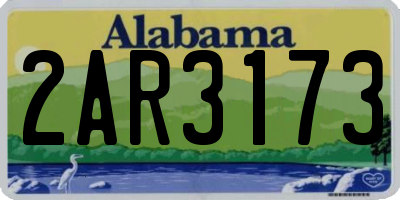 AL license plate 2AR3173