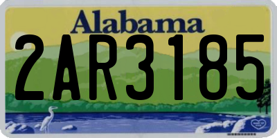 AL license plate 2AR3185