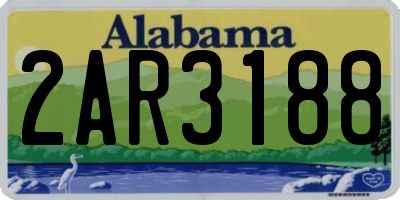 AL license plate 2AR3188