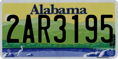 AL license plate 2AR3195