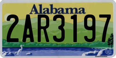 AL license plate 2AR3197