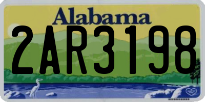 AL license plate 2AR3198