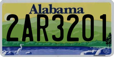 AL license plate 2AR3201