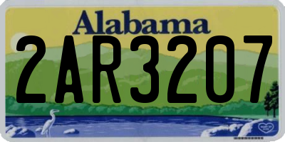 AL license plate 2AR3207