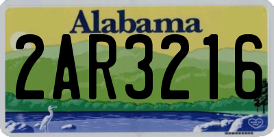 AL license plate 2AR3216