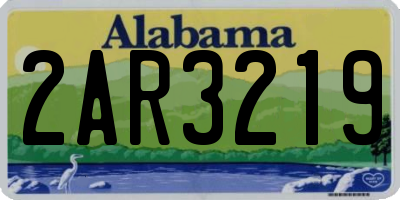AL license plate 2AR3219