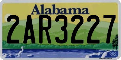 AL license plate 2AR3227