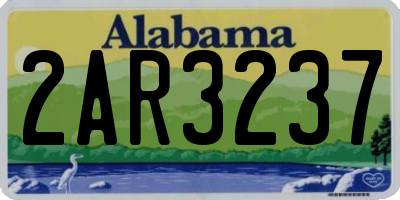 AL license plate 2AR3237