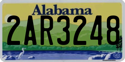 AL license plate 2AR3248