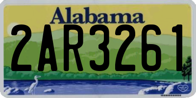 AL license plate 2AR3261