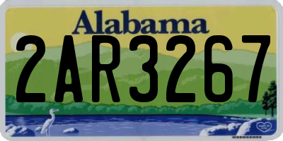 AL license plate 2AR3267
