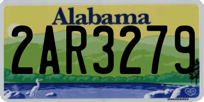 AL license plate 2AR3279