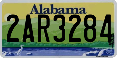 AL license plate 2AR3284