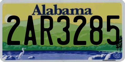 AL license plate 2AR3285