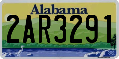AL license plate 2AR3291