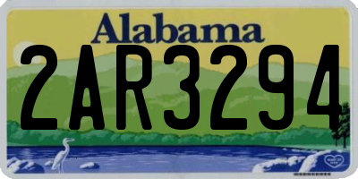 AL license plate 2AR3294