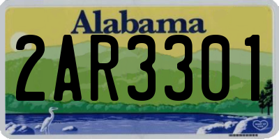 AL license plate 2AR3301