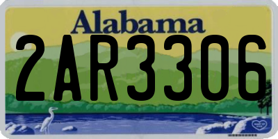 AL license plate 2AR3306